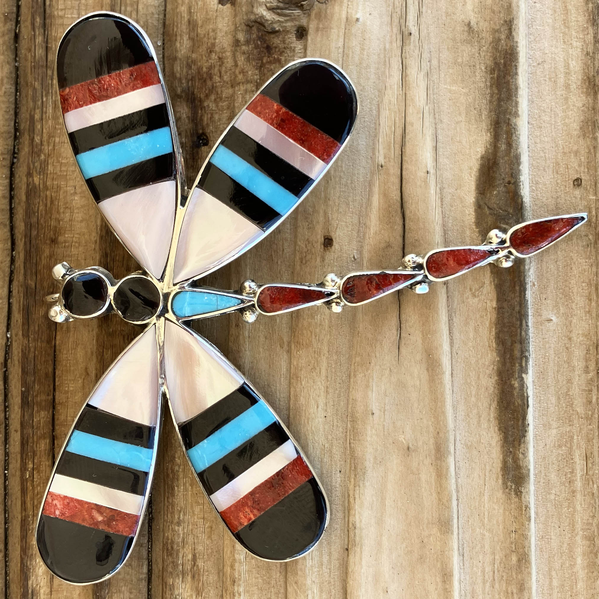 | Angus Ahiyite | Inlay Dragonfly Pin/Pendant | Albuquerque, New Mexico